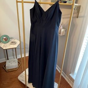 Navy Blue Formal Bridesmaid Dress/Prom Dress